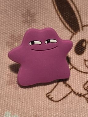 3/$10 Ditto Pokémon Croc Charm – Smug Purple Blob Meme Jibbit